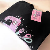 Sew Much Creativity sweater Comes in Black. (limited Stock More coming )