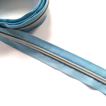 No5 Silver Teeth Nylon Zips Sold in Packs of 1 1/2 metre Lengths