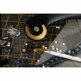 Hemline Gold Plastic head Pins white head finish