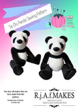 PAPER PATTERN "Tai Chi Panda" Sewing Pattern