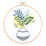 Green Fingers Flowers Hand Embroidery Kit - By Hawthorn