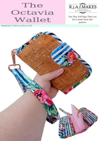 PAPER VERSION "The Octavia Wallet" Sewing Pattern With FREE add on Templates for Small Version