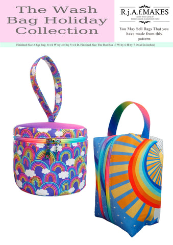 Digital Download  "The Wash Bag Holiday collection" Sewing Pattern