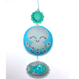 Sea Creature Mobile Felt Embroidery Kit - By Loetitia Gibier of Korry's Little Shop