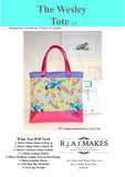 DIGITAL DOWNLOAD "The Wesley Tote v2" Sewing Pattern