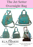 PAPER PATTERN "The jet Setter OverNight Bag" Sewing Pattern
