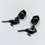 Small Birds No.5 Zip Pulls Gun Metal Finish 2 per pack