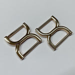 1 inch DD Rings Strap Connectors - Gold - Comes in packs of 2