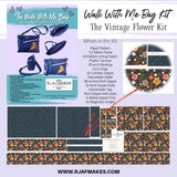 The Walk With Me Cotton Panel Kit- Including Bag Hardware and Paper Pattern