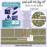The Walk With Me Cotton Panel Kit- Including Bag Hardware and Paper Pattern