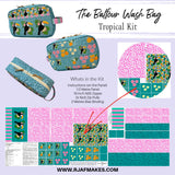 The Balfour Wash Bag - Cotton Panel Kit- Including Bag Hardware and with instructions