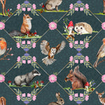 Forest Friends - Digital Printed 100% Quilters Weight Cotton- Designed By Becky Alexander-Frost- Sold by the 1/2 metre