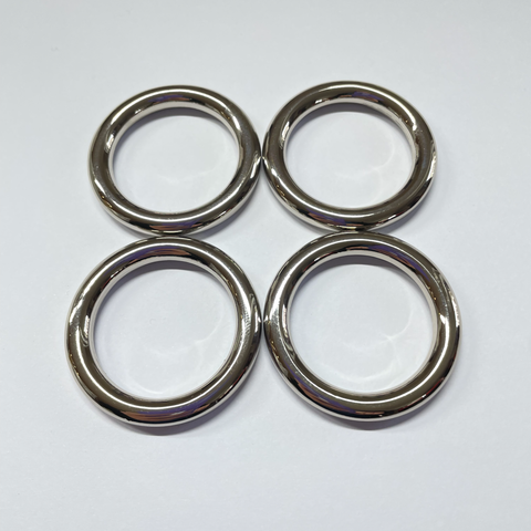 Pack of 4 Solid Cast 1-1/4 inch Hoops