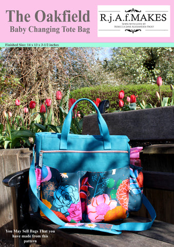 PAPER PATTERN BOOKLET "The Oakfield Tote/Baby Changing bag" Sewing Pattern