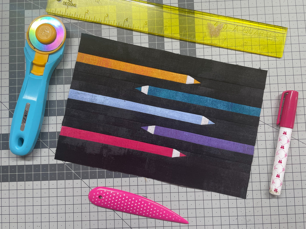 DIGITAL DOWNLOAD FREE PATTERN- Block of the month (Back to school) Jul ...
