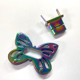 Large Butterfly Twist Lock- Rainbow- 1 Lock per pack