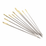 Hemline Gold Hand Sewing Needles Embroidery/ Crewel  (Pack 10 Needles)