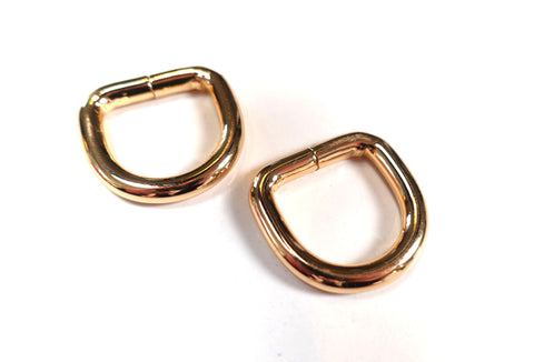 SUPER CHUNKY 20mm D-Rings Gold Set of 2