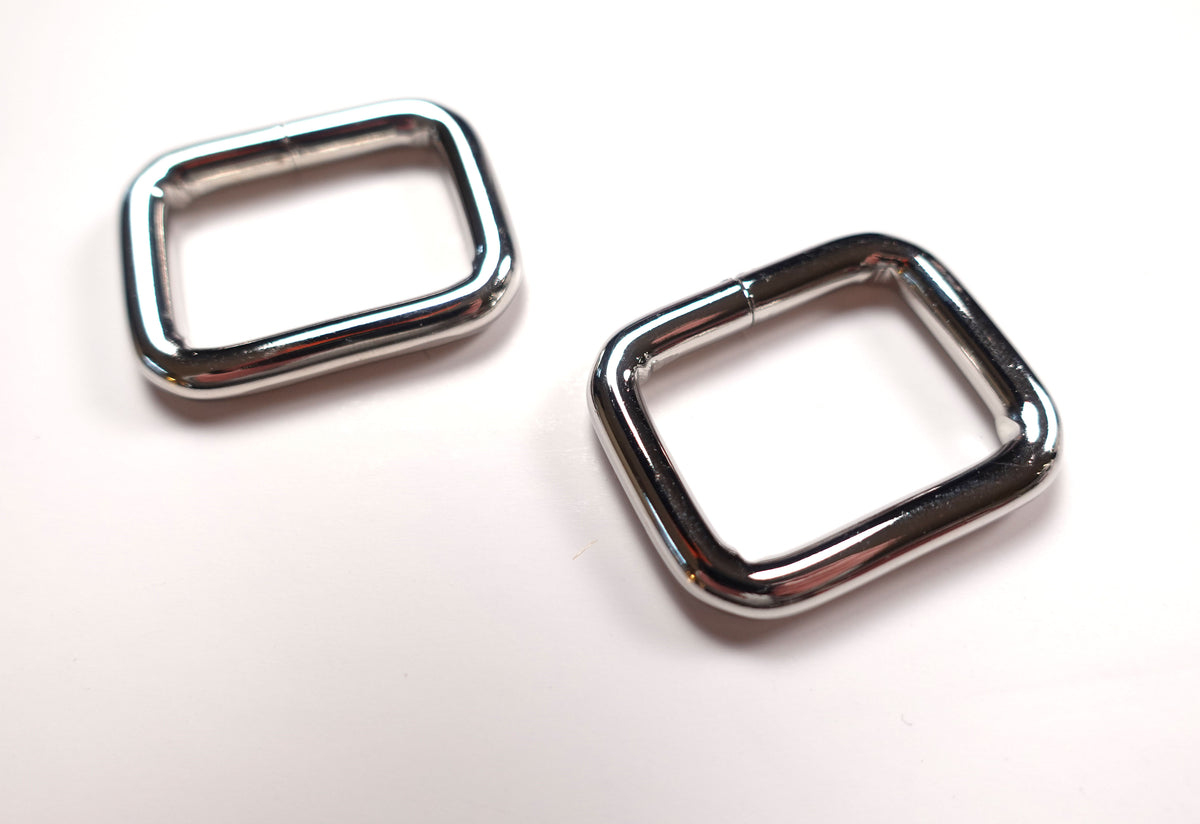 Super Chunky 1 Inch Rectangular Rings silver Set of 2 – R.j.A.f. MAKES