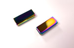 1 inch (25mm ) Strap Ends Rectangle Shape Rainbow