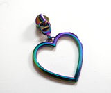 No5 Large Heart Zipper Pulls Comes in 3 Colours
