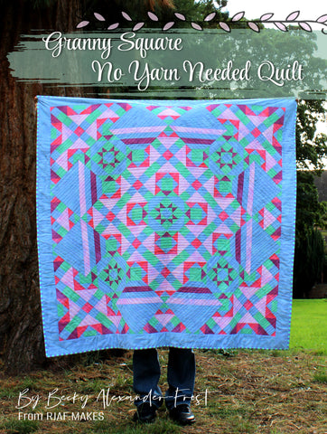 Paper Pattern "Granny Sqaure No Yarn Needed Quilt" Sewing Pattern