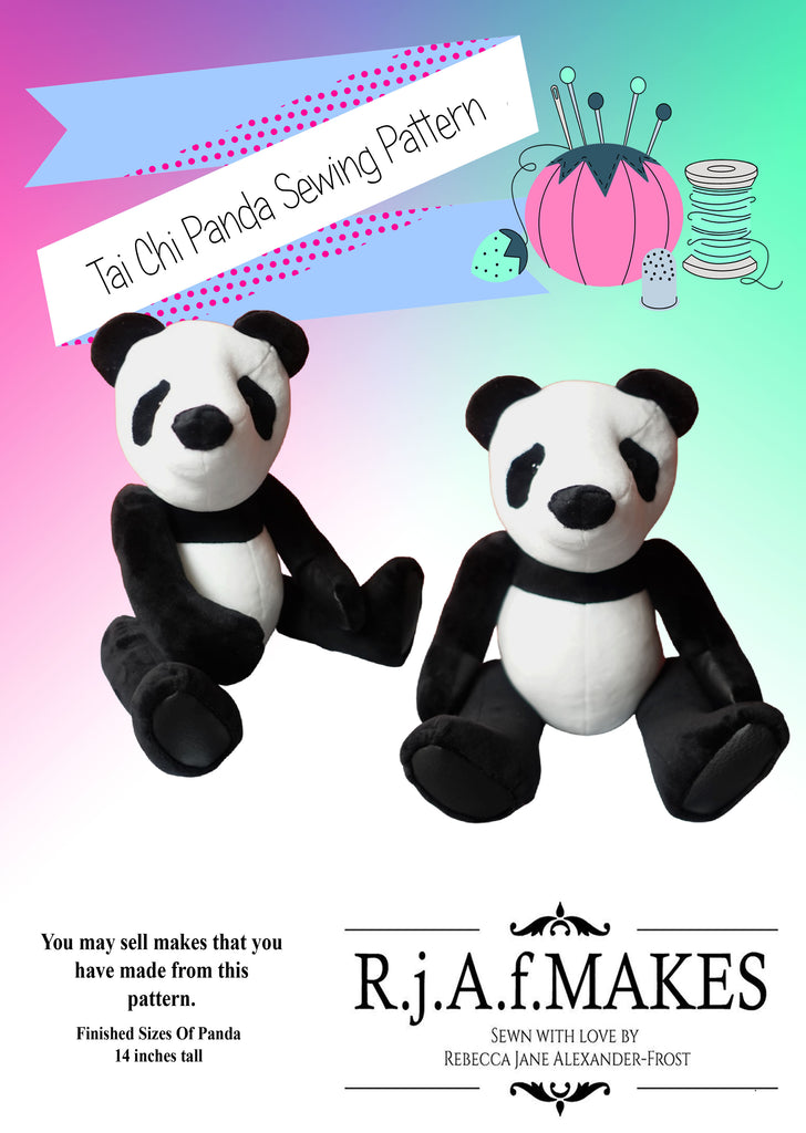Panda Seeing Pattern Digital Download