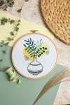 Green Fingers Flowers Hand Embroidery Kit - By Hawthorn