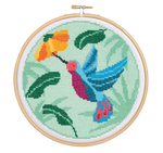 Hummingbird Cross Stitch Kit - By Hawthorn