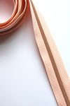 Strip up your Zipper- No5 Zipper tape Rose Gold Teeth Peach colour- Comes as 1-1/2 metre Packs