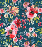 Meadow 60" Wide Teal SOLD BY THE HALF METRE