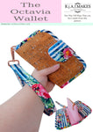 DIGITAL DOWNLOAD VERSION "The Octavia Wallet" Sewing Pattern With FREE add on Templates for Small Version