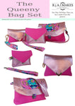 DIGITAL DOWNLOAD VERSION "The Queeny Bag Set" Sewing Pattern