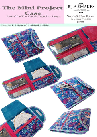 Paper Pattern "The Mini Project Case" Sewing Pattern
