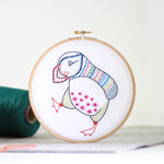 Puffin Hand Embroidery Kit - By Hawthorn