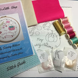 PINK- My Sewing Notions Goldwork and stitching kit - By Loetitia Gibier of Korry's Little Shop