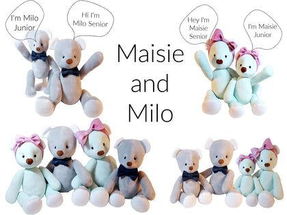 DIGITAL DOWNLOAD "Maisie and Milo Bear" Sewing Pattern