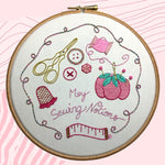PINK- My Sewing Notions Goldwork and stitching kit - By Loetitia Gibier of Korry's Little Shop