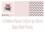 Half Metre Girl Red Panda panel IN STOCK