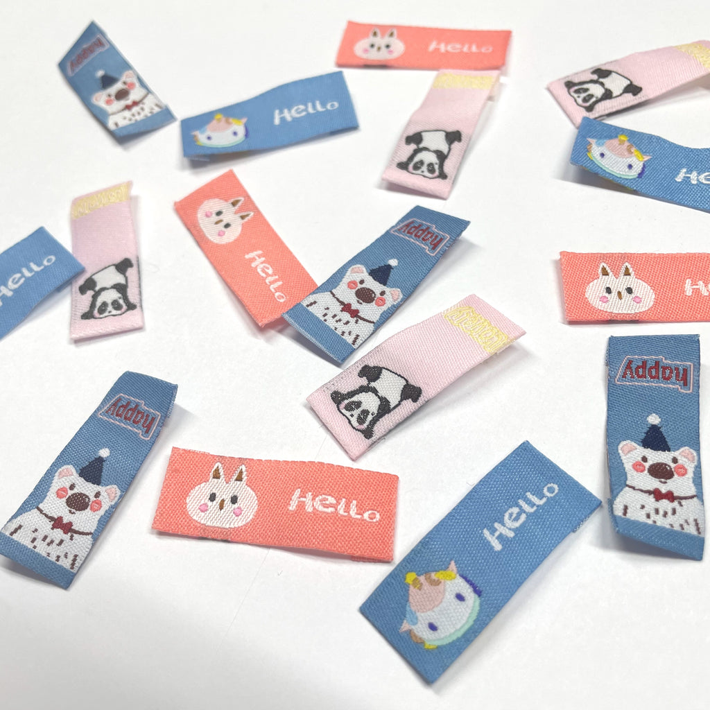 Pocket Labels Sample Multipack Woven Slip Pocket Labels 8 sets in stock – R.j.A.f. MAKES