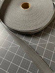 Polyester 1 inch wide Webbing  Grey Sold By The Half Metre