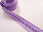No3 Solid Coloured Nylon Zips Sold in Packs of 1 1/2 metre Lengths