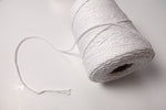 2mm 100% Cotton Piping Cord White sold by the 1/2 Metre