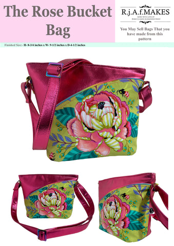 DIGITAL DOWNLOAD "The Rose Bucket Bag" Sewing Pattern