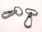 25mm (1inch) Swivel Clasps / Lobster Hook Clasp Silver Finish Set of 2