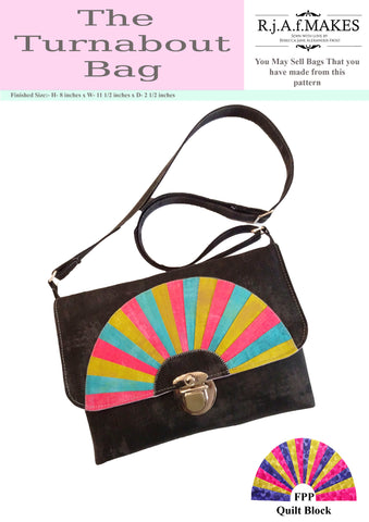 DIGITAL DOWNLOAD "The Turnabout Bag" Sewing Pattern